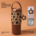Cute Tumbler 750ML Water Bottle 316 Stainless Steel Vacuum Thermos Bottle Insulated Portable Thermos Cup Gift For Woman Girl