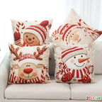 Christmas Pillowcases Merry Christmas Decorations for Home 2026 Xmas Snowman Elk Sofa Cushion Cover Navidad Natal New Year 2027