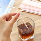 50-1000Pcs Multicolor Straw Drinking Kunststof Straws for Wedding Party Supplies Beverage Kitchen Cocktail Drinking Straws