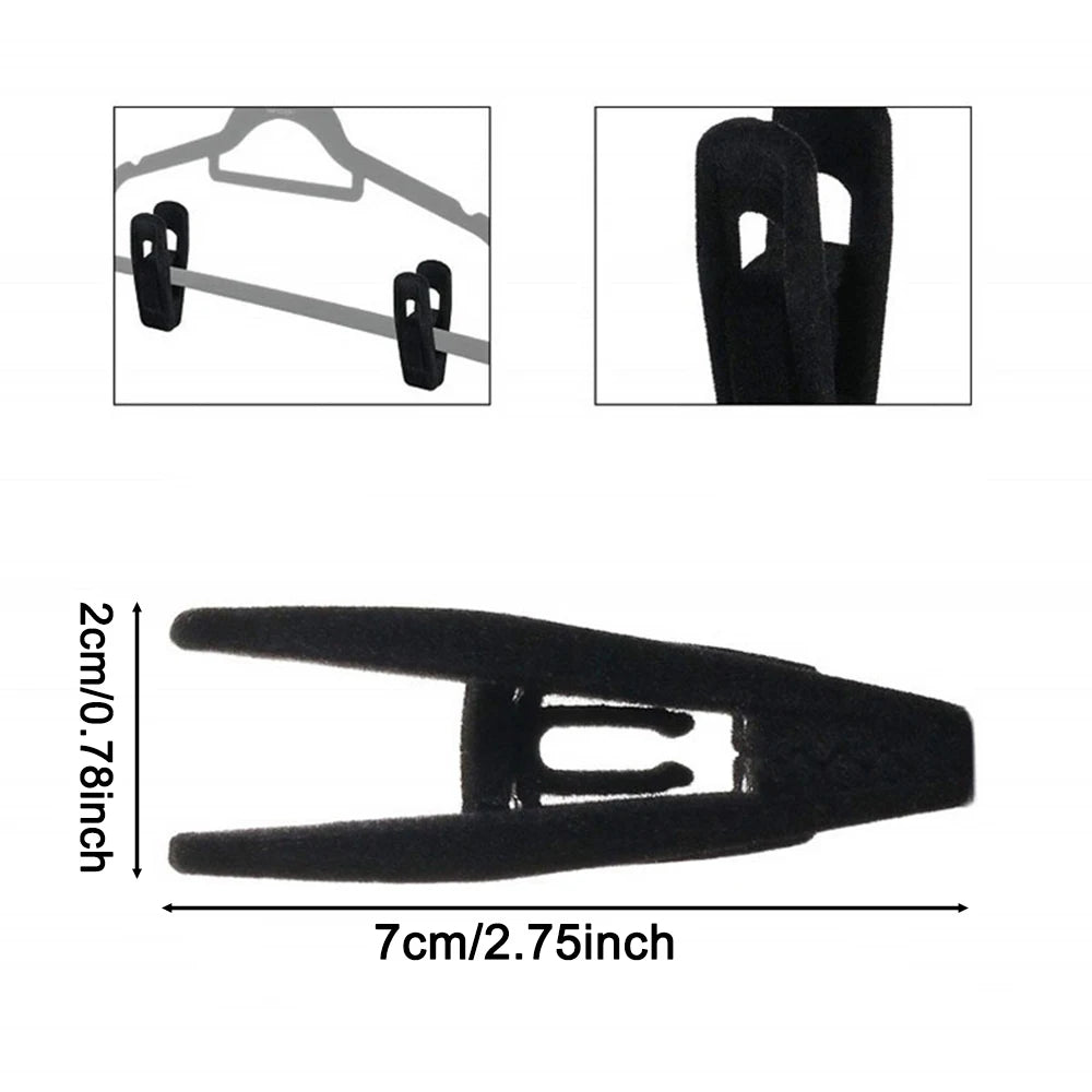Velvet Hanger Clips, Strong Non-Slip Finger Clips for Pants, Skirts, Ties & Accessories - Perfect for Slim Velvet Hangers