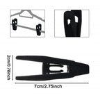 Velvet Hanger Clips, Strong Non-Slip Finger Clips for Pants, Skirts, Ties & Accessories - Perfect for Slim Velvet Hangers