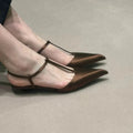 Shoes for Women Sexy Pointed Toe Women's Sandals Comfortable Low Heel Trendy Sandal Simple Versatile Large Size Pumps