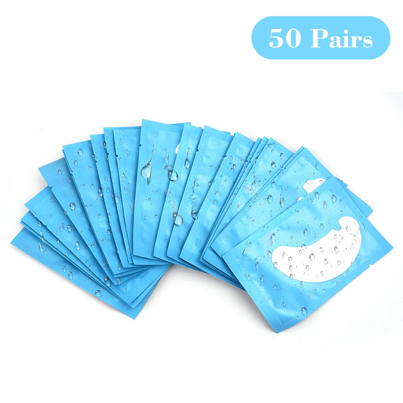 50Pairs U Eye Patches Eyelash Extension Under Eye Pads Makeup Lashes Patch Tip Stickers Pads For Eyelash Extension Supplies