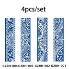 Armband Waterproof Temporary Tattoo Sticker arm and shoulder tattoos for men False Waist Arm Foot Strip Tattoos for Girl Women
