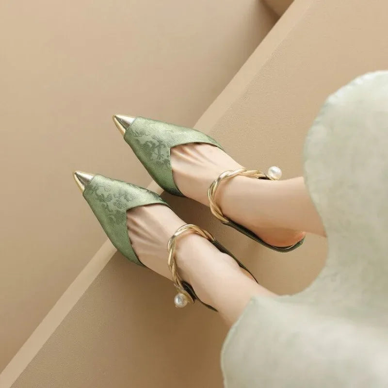 Shoes for Women Mules Sandals Fashion Woman Slippers Cheap Liquidation Easy Wears Slides Original New Collection Style Unique 39