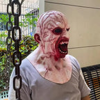 Mask Creepy Halloween Props Scary Realistic Face Mask For Adult Party Cosplay Costume Horror Props Scary Halloween Cosplay Mask