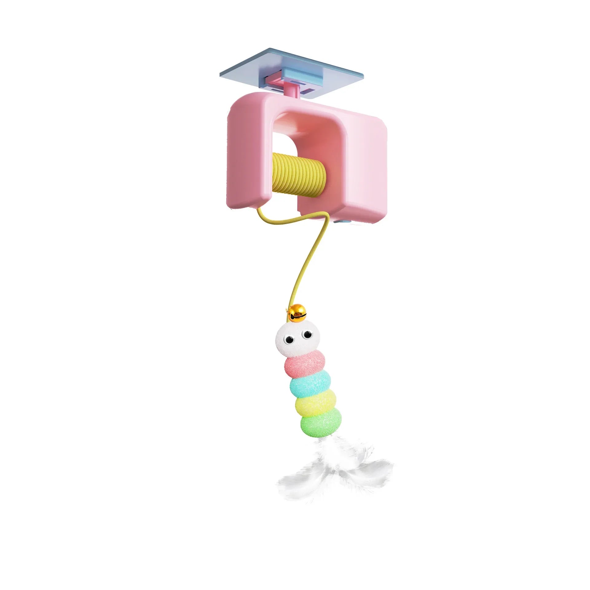 Interactive Cat Toys Caterpillar Flying Bird Design Hanging Self Play Teaser Indoor Cats Kitten Playing Chasing Exercise Cat