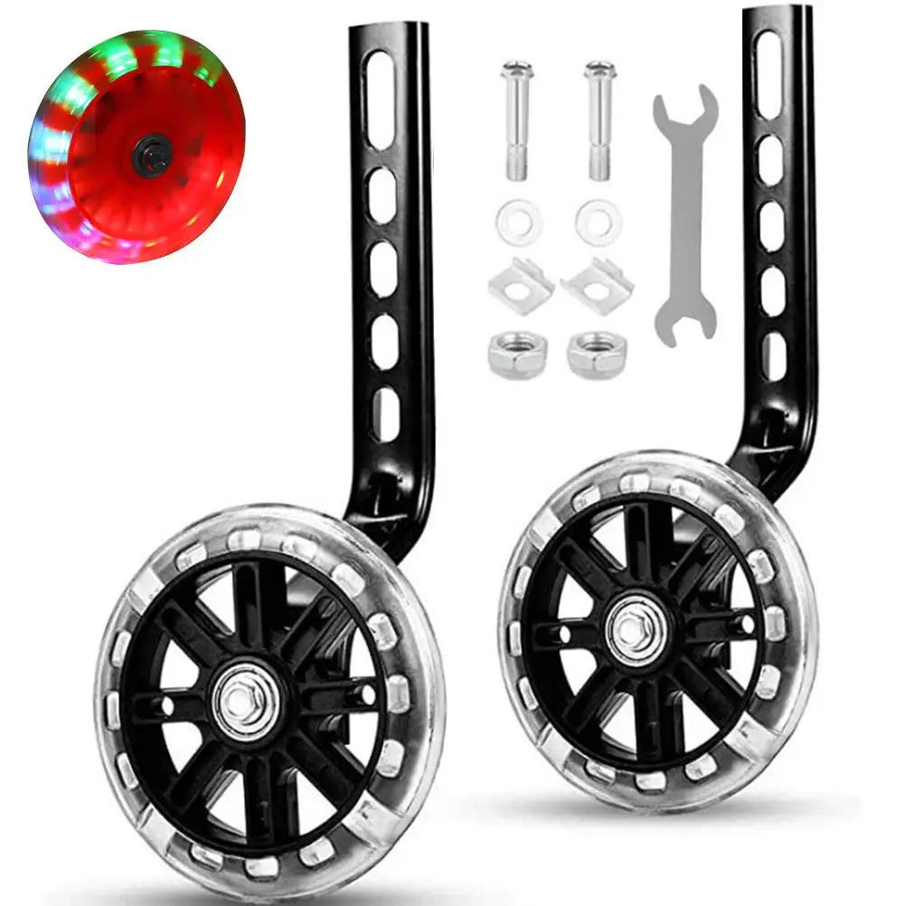 Kids Bike Auxiliary Wheel Children  Mute Training Wheels for 12-20 inch Universal Stabilizer Bike Side Balance Wheel