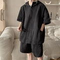 Men's Summer 2-Piece Outfit Breathable T-Shirt And Quick-Dry Shorts Set Casual Streetwear Trendy Gym And Beach Wear M-8XL 7XL