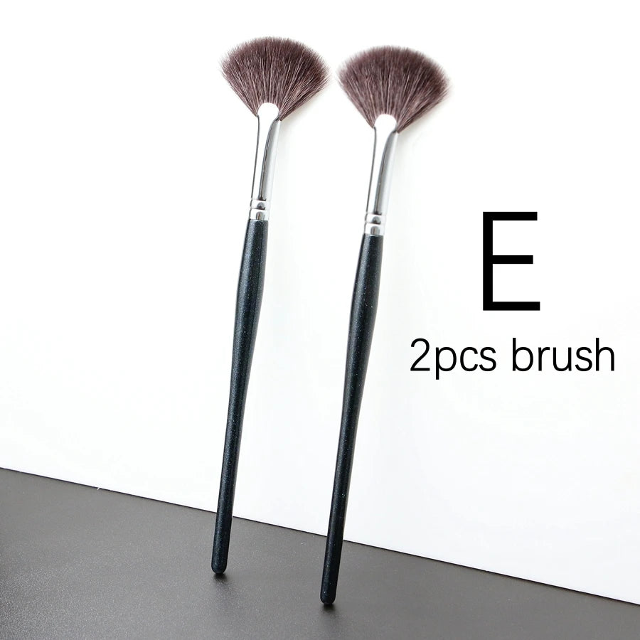 Fan Highlighter Brushes Makeup Top Goat Hair High Quality Blender Make Up Brush