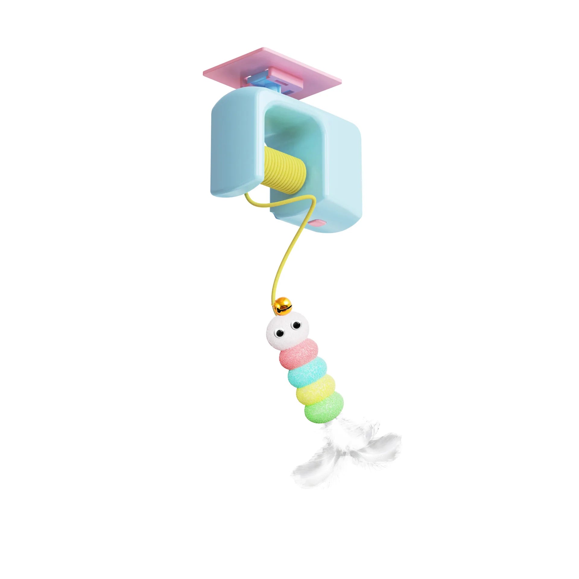 Interactive Cat Toys Caterpillar Flying Bird Design Hanging Self Play Teaser Indoor Cats Kitten Playing Chasing Exercise Cat