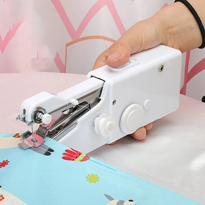 Portable Manual Sewing Machine Handheld Rope-free Electric Quick Build DIY Apparel Supplies Arts Crafts Home Garden Embroidery