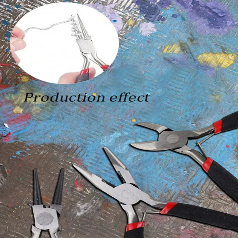 An 8-piece Professional-level Jewelry-making Set, Fully Equipped Tools To Assist In Crafting Exquisite Works Of Art.