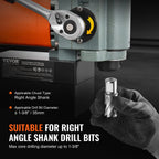 SucceBuy Magnetic Drill Press 1300W Low Profile Mag Drill Light Weight Portable Mag Drilling Machine with Cooling Device