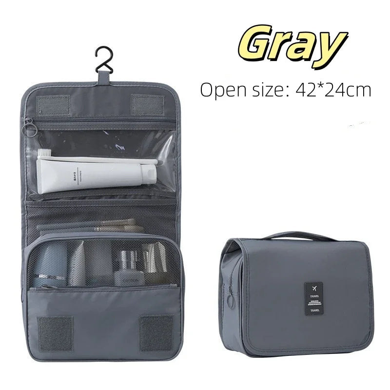 Travel Makeup Bag High Capacity Toiletries Storage Pouch Travel Make Up Organizer Waterproof Beauty Bag Bathroom Wash Bag