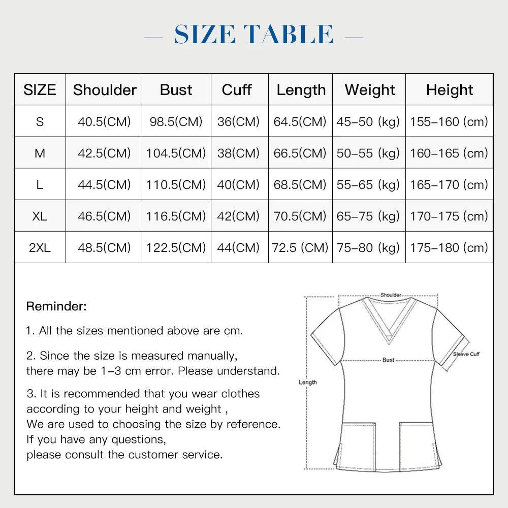 Christmas Print Scrubs Tops Women Short Sleeve V-neck Blouse Nurse Uniforms T-Shirt Medical Working Uniform Veterinary Workwear