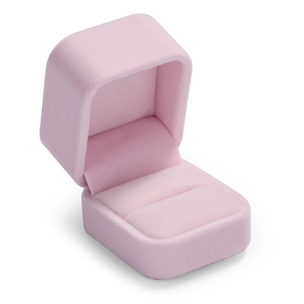 Pink Velvet Jewelry Box Set Jeweler Specialized Cases for Rings, Earrings, Bracelets, Necklaces, Premium Gift Storage Organizer