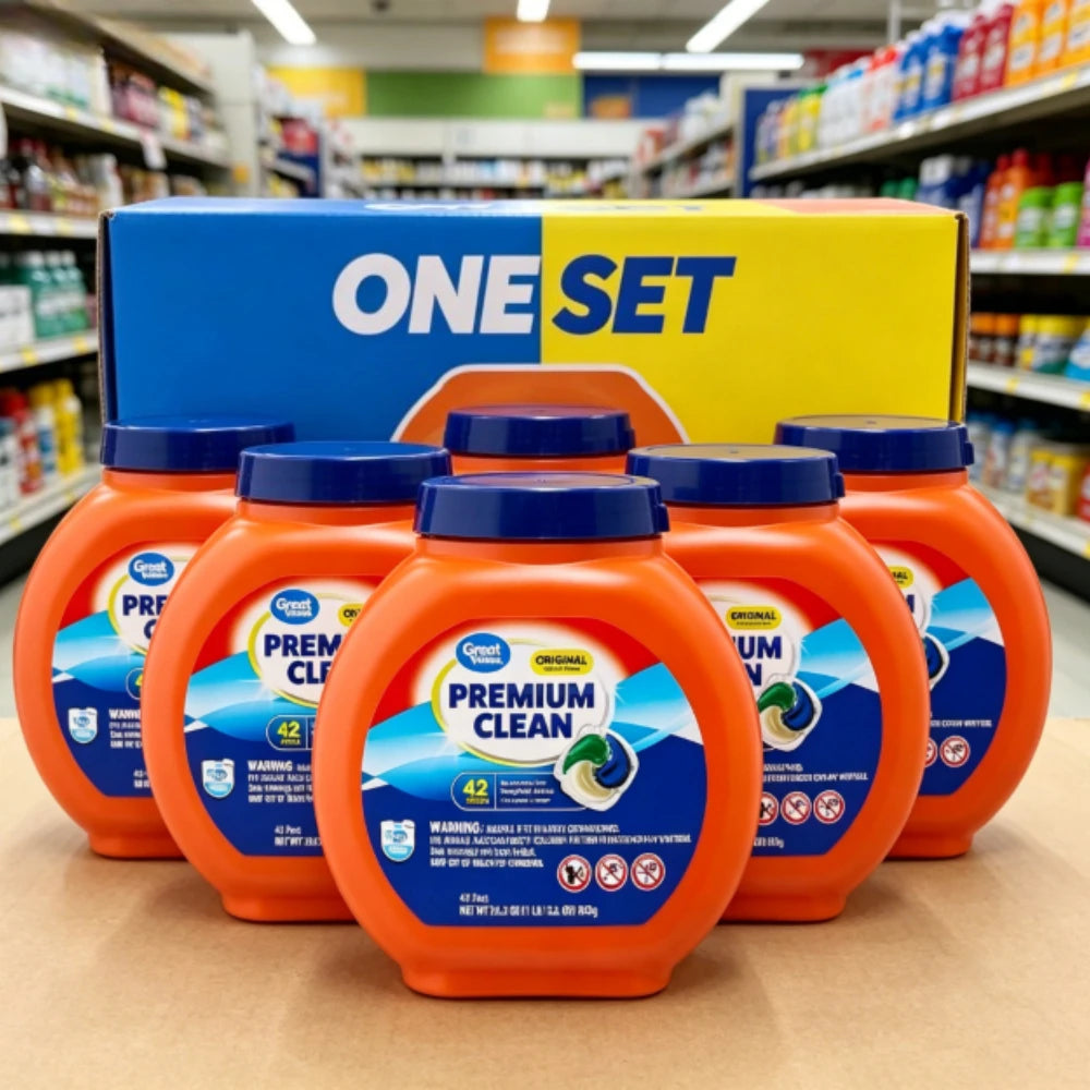 Household Favorite! | Large capacity | Premium Cleaning Laundry Detergent Pacs Pods Capsules Original Fresh Scent  Wash Efficient Stain Removal for All Machines