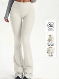 Soft Yoga Flared Pants Fitness Wide Leg Sports Pants High Waist Hip Lifting Boot Cut Trousers For Cycling Fitness Yoga Pilates