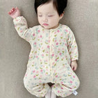 Baby Boys Girls Clothes Newborn Jumpsuit Muslin Cotton Long Sleeve Romper Infant Autumn Spring Clothes 0-2T