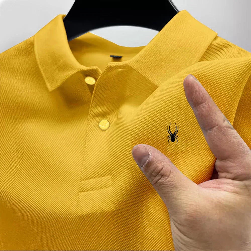 2026 Hot Sale Men's Summer Casual Breathable Comfortable Polo Shirt Men's Solid Color High Quality Short Sleeve T-Shirt ﻿