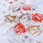 90x150cm Printed High-end Tablecloth Waterproof Oil Resistant Odorless PVC Tablecloths High Quality Without Fading Antependium