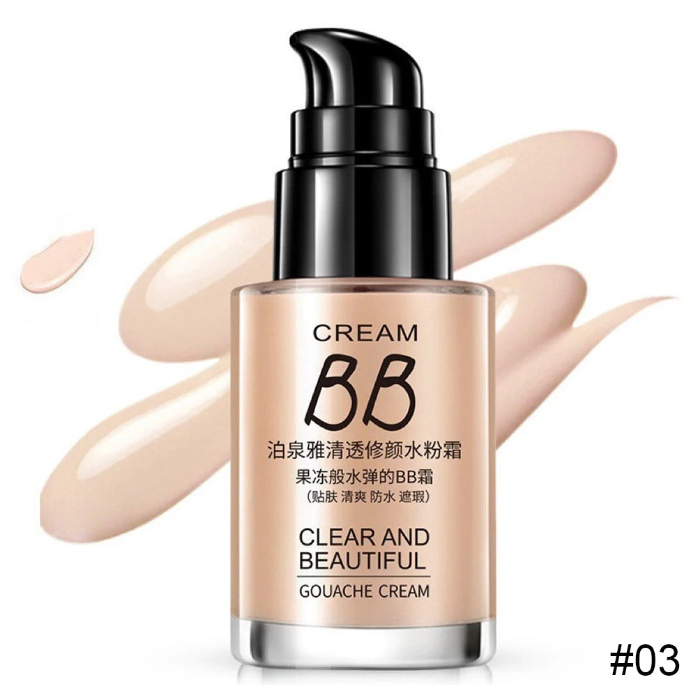 30ml Matte Liquid Foundation Waterproof Long Wear Full Cover Acne Spot Natural Face Base Makeup Matte Concealer Cosmetic 3 Color