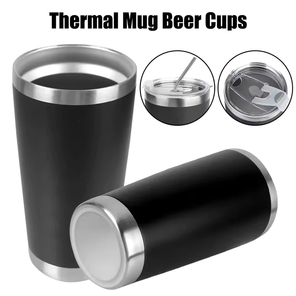 1PC Stainless Steel Tumbler Bulk with Lid Vacuum Double Wall Insulated Travel Coffee Mug Powder Coated Tumbler Cup for Drinks