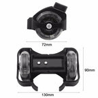 Outdoor Skating Shoe Two-Wheeled Heel Wheels Adjustable Roller Skates PVC 3 Color LED Flashing Luminous Wheel Shoes For Children