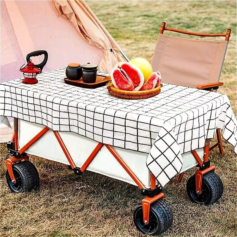 2PCS Disposable Black Checkered Tablecloth Plastic Tablecloth Birthday Party Outdoor Picnics Daily Household Use Table Cover