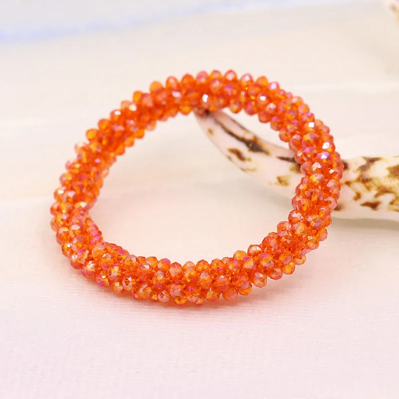 Bracelets for Women Multilayer Crystal Beads Strand Bracelet Boho Bracelet Jewelry Female Gift Wrist Accessories