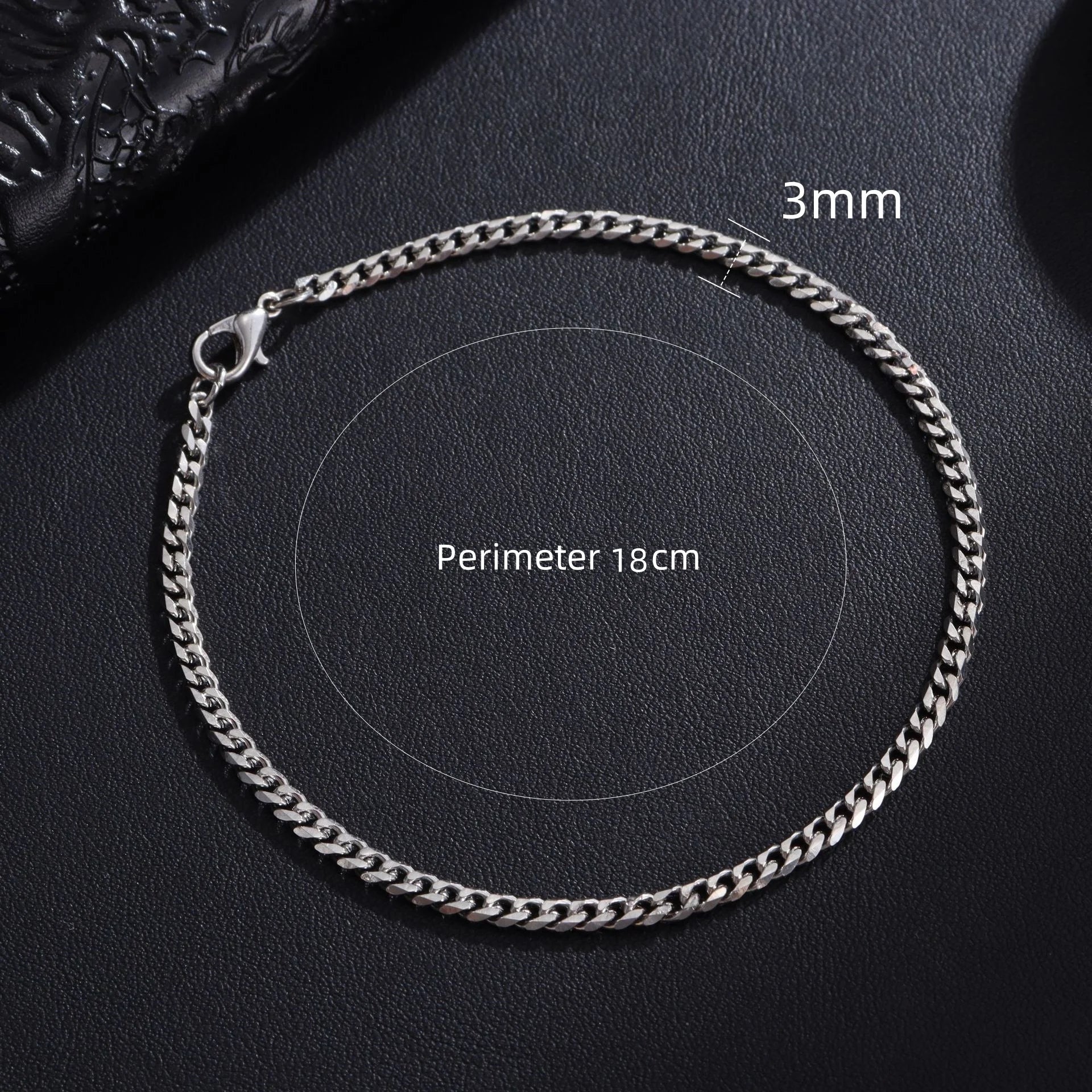 Trendy Chain Bracelet for Men Classic Stainless Steel Jewelry Gift for Men And Women