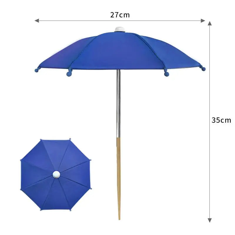 Round Garden Plant Umbrellas Adjustable Height Waterproof For Outdoor Courtyards Backyard Parasol Plant Sun Protecting