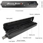 2 In 1 Food Vacuum Sealer Dry Wet Packaging Machine Automatic Air Sealing Mini Compact For Food Storage Saver Kitchen Tool