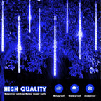 Solar LED Meteor Shower String Light Outdoor Icicle Fairy Light for Christmas Tree Wedding Party Garden Camping Decor Solar Lamp