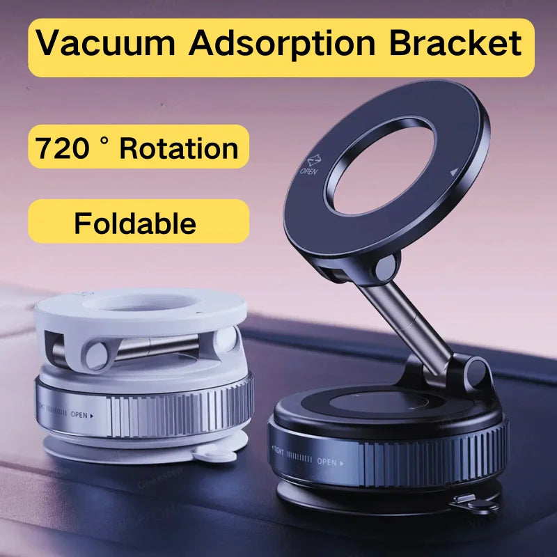 Universal Magnetic Phone Holder With Strong Suction Cup 1.5KG Adsorption 18-65 KPa 360° Rotation Car Dashboard Holder For Phone