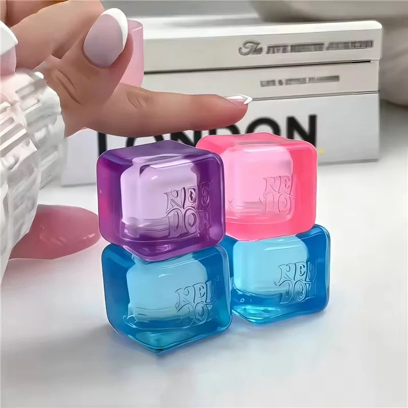 New Needoh Mini Nice Ice Cube Squishy Toys Baby 4 Pack Slow Rebound Stress Relief Sensory Fidget Non-toxic Balls for Kids Adults