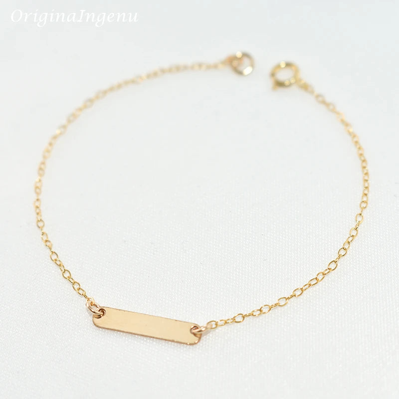 Bar Bracelets Handmade Indian jewelry  Gold Filled ed Presents Tobilleras Pulsera Para Tobillo Bangles