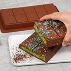 Large Thick Silicone Chocolate Bar Mold 1 Pack Easy Release DIY Stuffed Jelly Candy Bar Mold For Household Homemade Baking Mould