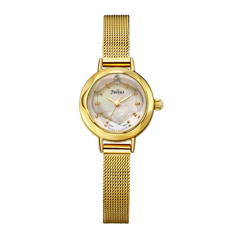 Mini Lady Women's Watch Japan Quartz Fashion Hours Dress Bracelet Stainless Steel Business Girl Valentine Gift Julius Box