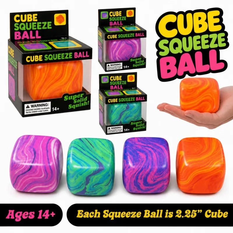 Ice Cube Shape Slow Rise Sensory Fidget Toys Anti-Stress Blocks Stress Relief Jigsaw Pressure Relief Souvenir for Kids & Adults