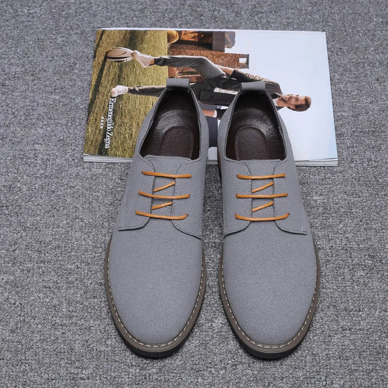 Mens Dress Shoes Legitimate Leather Shoe PU Suede Casual Men Designer Social Male Black Business Luxury Men's Wedding Summer Man