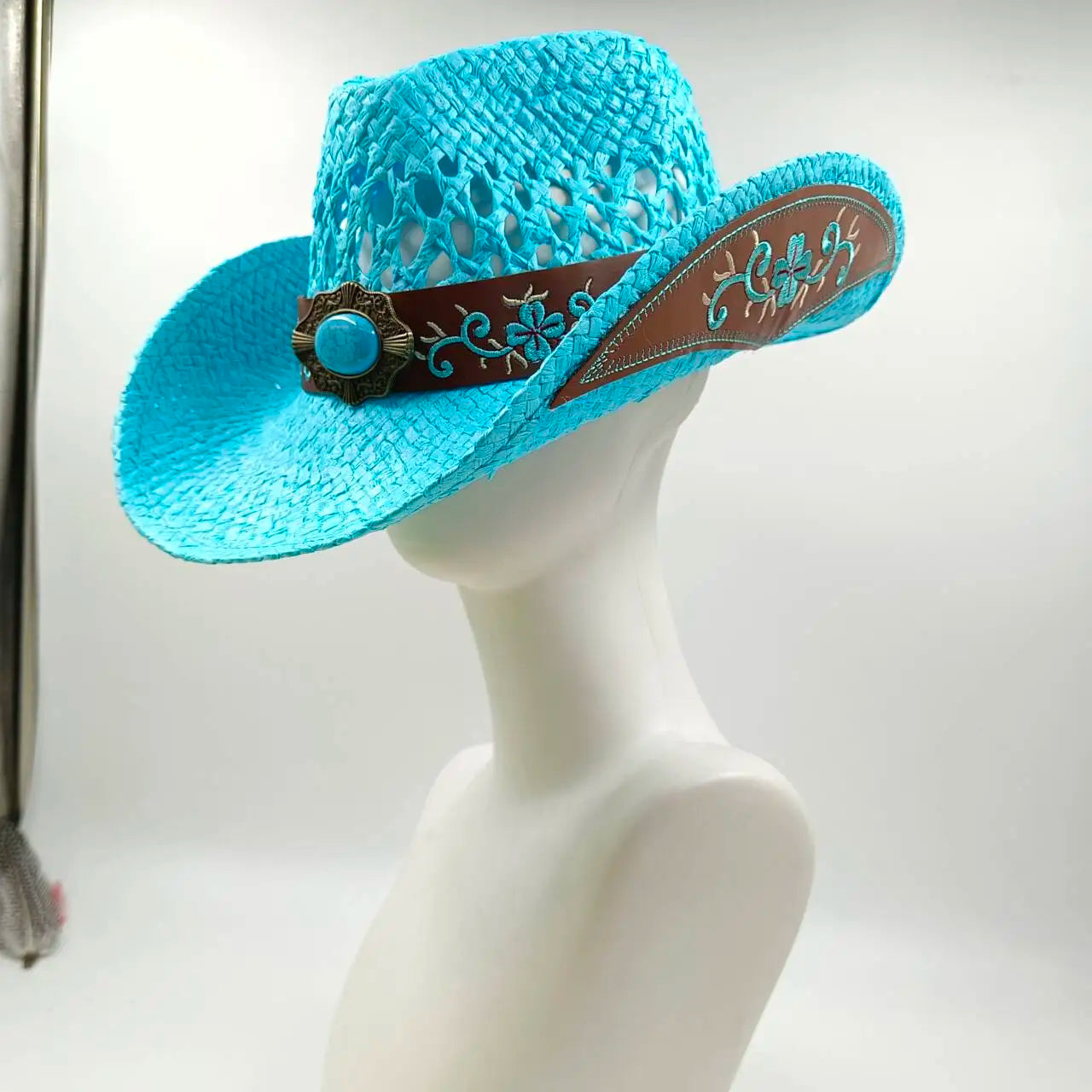 hats beach hat bohemian flat brim hat hand woven straw hat ladies summer vacation travel sun hat