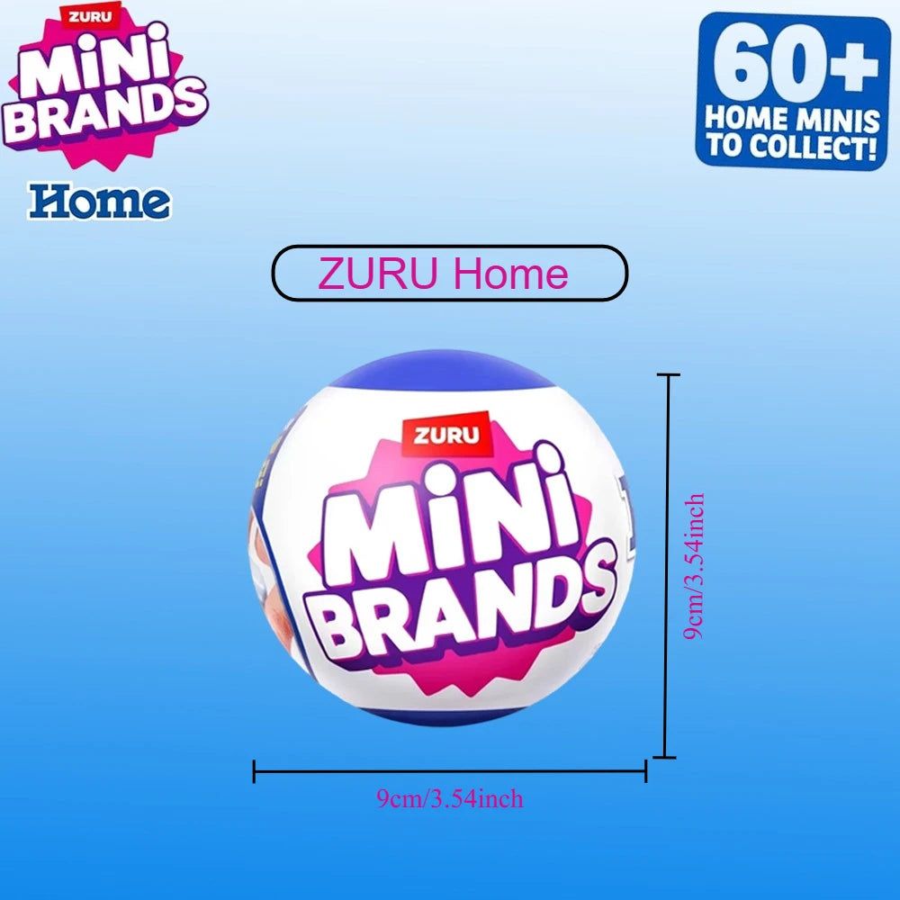 Zuru Mini Brands Toys 5 Surprise Mini Brands Toy Miniature Toys Mystery Blind Box Original Home Themed Collectibles Mini Home