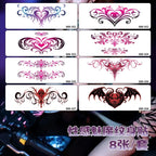 Pink Succubus Totem Tattoo Stickers for Woman Art Temporary Tattoos Set Waterproof Sexy Abdomen Lasting Fake Tattoo Cover Scars