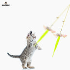 Interactive Cat Toy Hanging Simulation Cat Toy Funny Self-hey Interactive Toy for Kitten Playing Teaser Wand Toy Cat Supplies