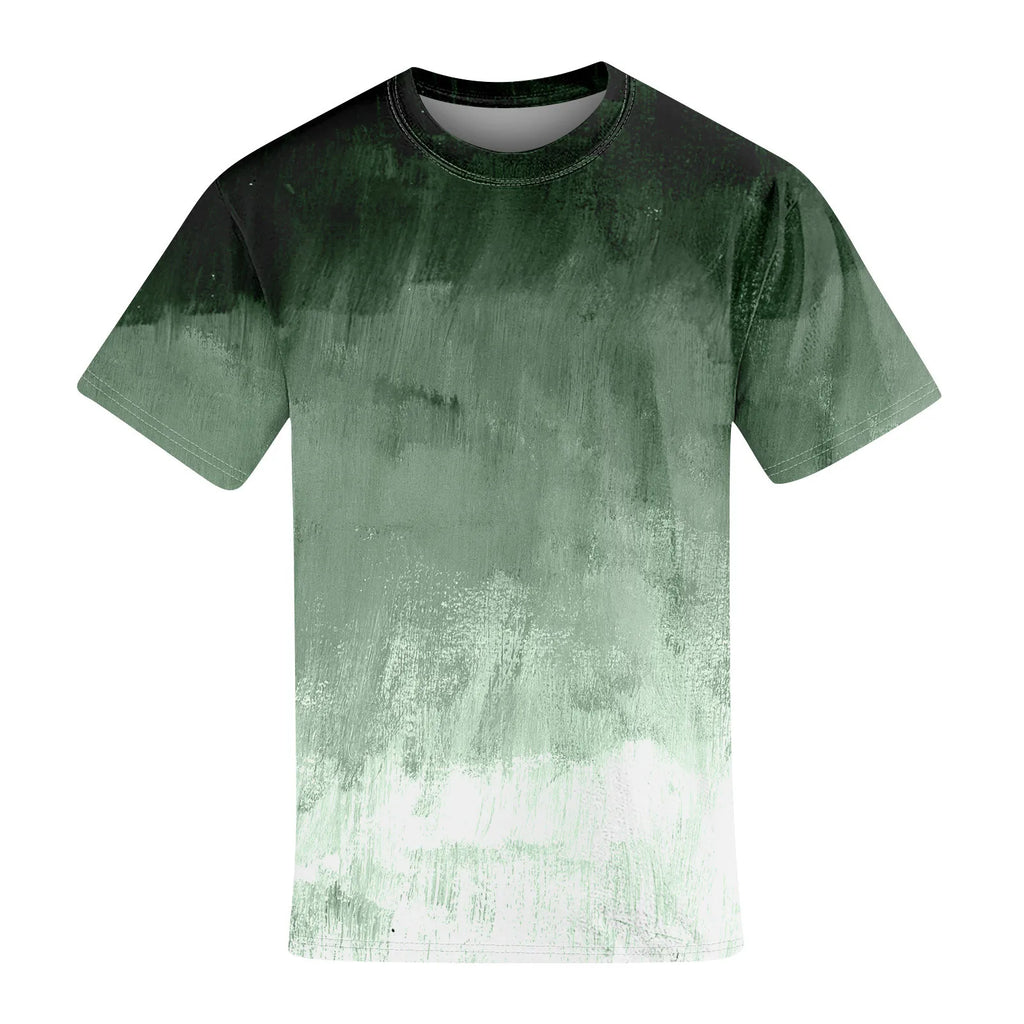 Men'S T-Shirt Summer Cool Short Sleeve 3d Camouflage Gradient Printing Casual Fashion Classic Design Breathable Loose Top