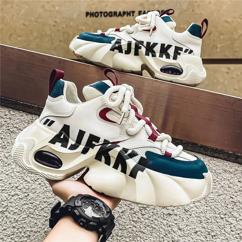 Sneakers for Men Fashion Versatile Men Comfortable Casual Shoes Thick-soled Height-increasing Men Shoes Tênis Zapatillas Deporte