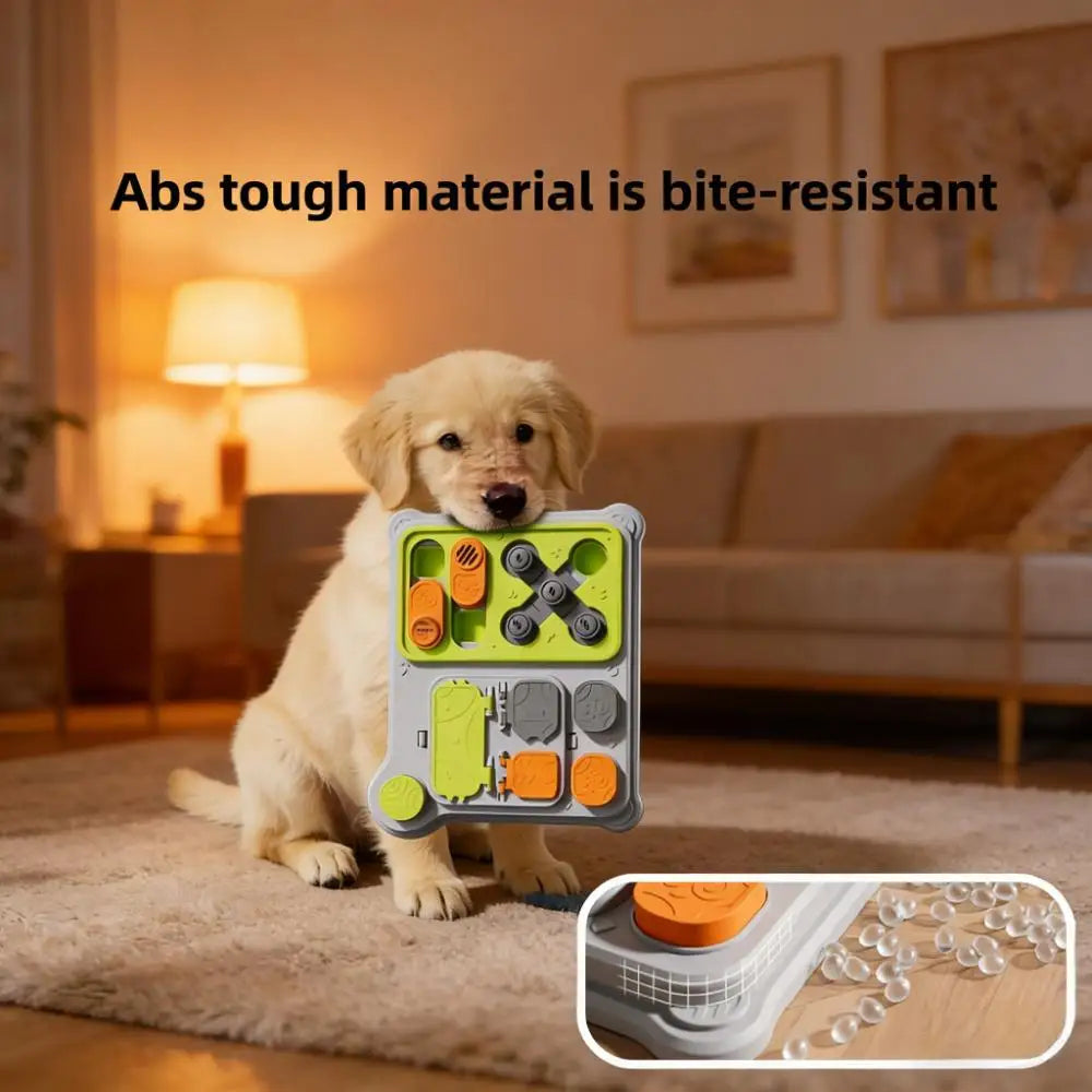 Interactive puzzle toy for small/medium/large dogs, feeding & training use, improves IQ