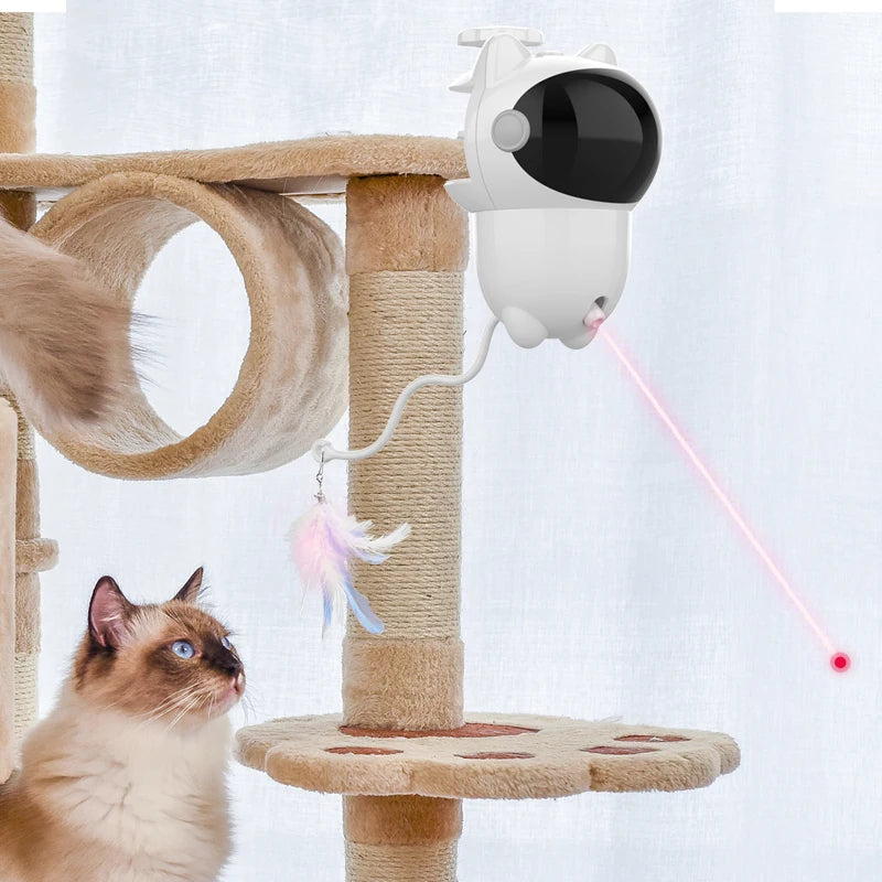 Interactive Smart Cat Toy, LED Laser Indoor Pet Toy Accessories (Suitable for Cats and Dogs), Automatic Cat Toy